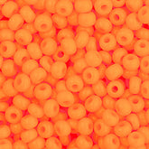 11/0 Preciosa Seed Beads Opaque Light Orange #34918